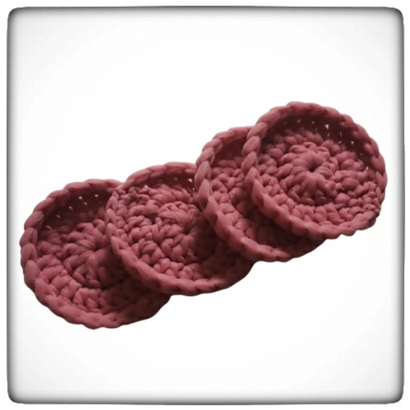 Handmade Nylon Net Tulle Pot Scrubbers Set of 4 - Picture 1 of 5